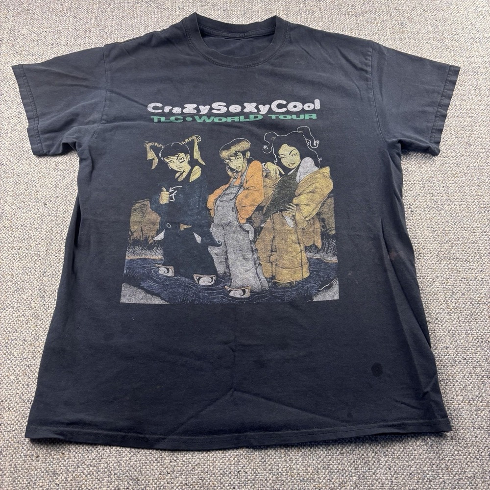 TLC CrazySexyCool World Tour Shirt Mens Black T-shirt